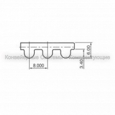 Ремни зубчатые HTD 8М - Конвейерные системы и комплектующие